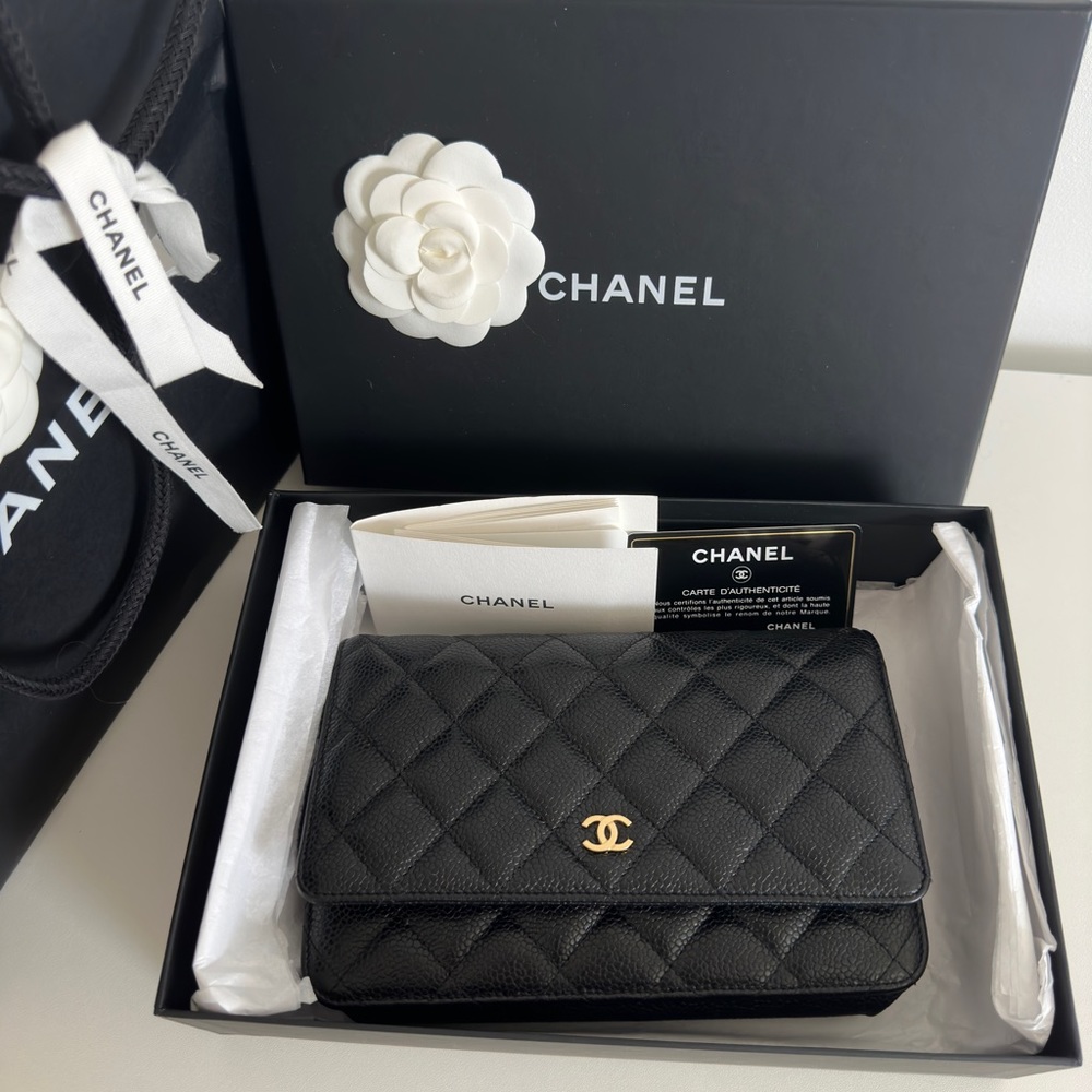 Chanel WOC Caviar Black